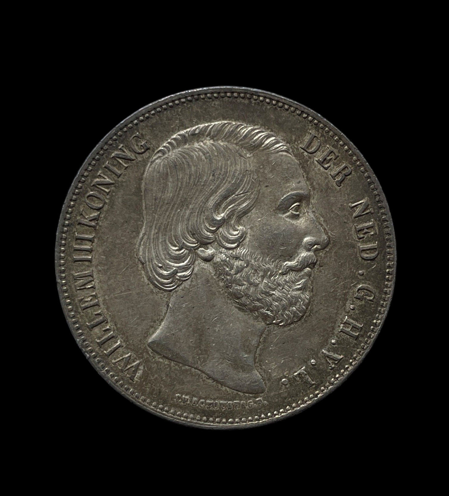 Netherlands Two and a Half Guilder 1859