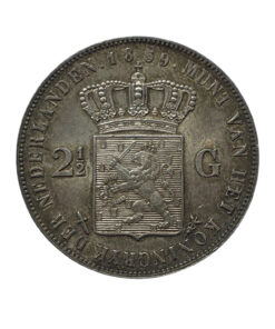 Netherlands Two and a Half Guilder 1859 - Image 4