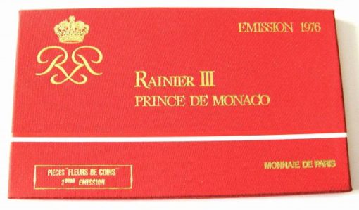 Monaco 1976 Sealed FDC Specimen Set Rainier III