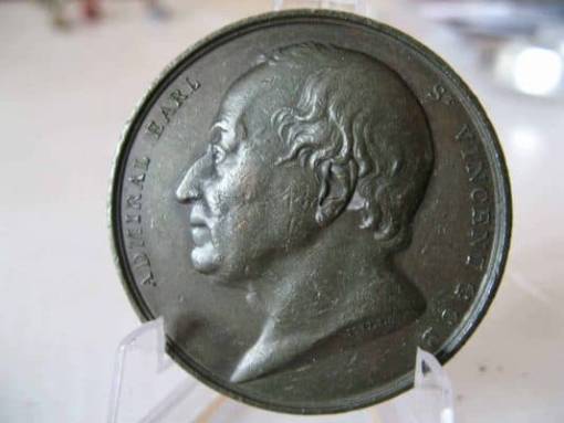 THE BATTLE OF CAPE ST VINCENT 1797 BRONZE MEDAL [1820]
