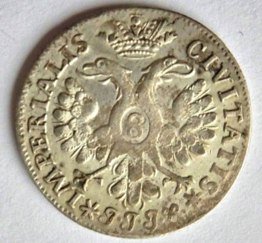 GERMAN STATES Lübeck 8 Schilling 1730 JJJ