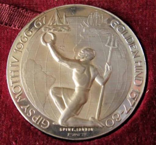 SIR FRANCIS CHICHESTER GYPSY MOTH COMMEMORATIVE MEDALLION