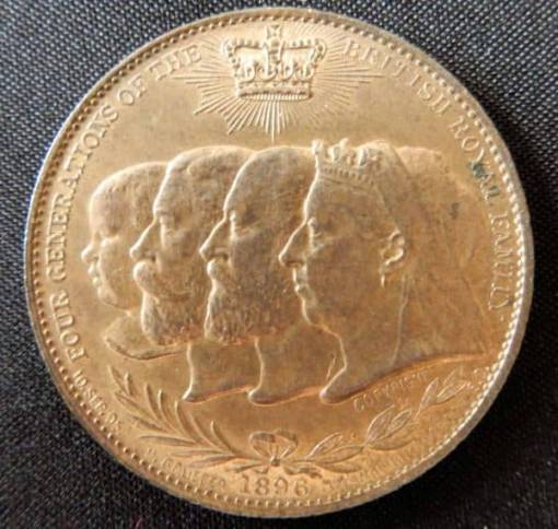 Remington Typewriters Four Generations of the British Royal Family Medal 1896