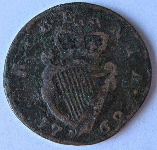 Ireland George III 1769 Halfpenny Longer Bust