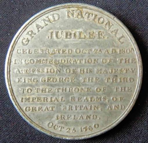 Golden Jubilee of the Reign of George III Medal 1810