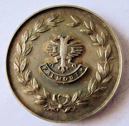 Port of Falmouth Week Porthallow Regatta 1st Prize Medal in Silver 1949