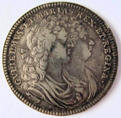 William and Mary Coronation Silver Medal 1689 by John Roettier