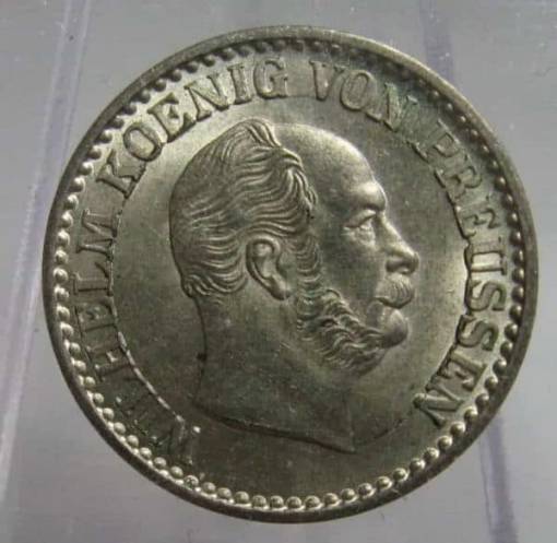 GERMAN STATES PRUSSIA 1 GROSCHEN 1863A BUNC CHOICE