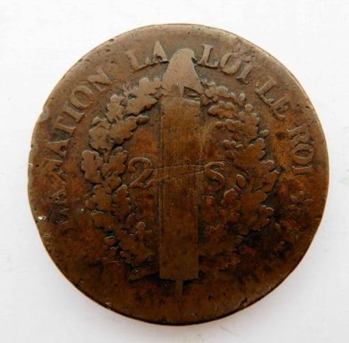 France 2 Sols 17972 BB