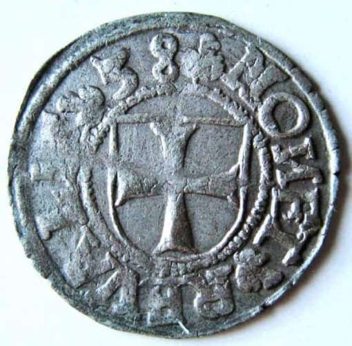 Livonian Order, Hermann von Bruggenei-Hasenkamp 1538 AR schilling