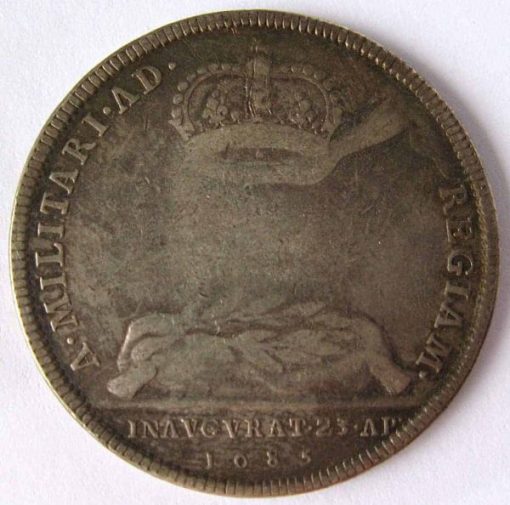James II Coronation 1685 Silver Medal by J. Roettier