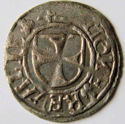 Livonian Order, Hermann von Bruggenei-Hasenkamp 1542 AR schilling
