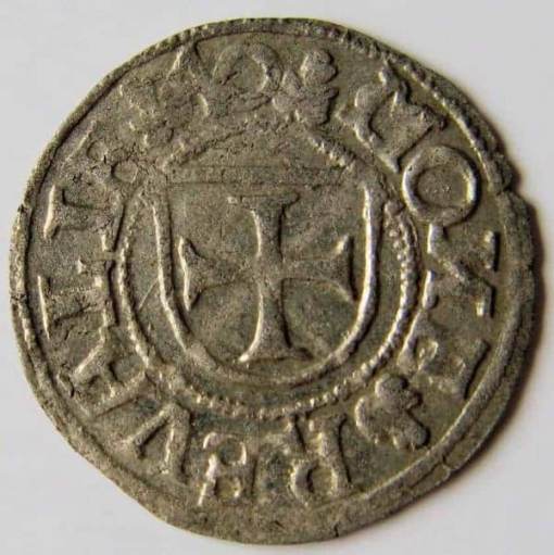 Livonian Order, Hermann von Bruggenei-Hasenkamp 1540 AR schilling
