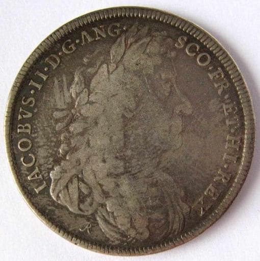 James II Coronation 1685 Silver Medal by J. Roettier