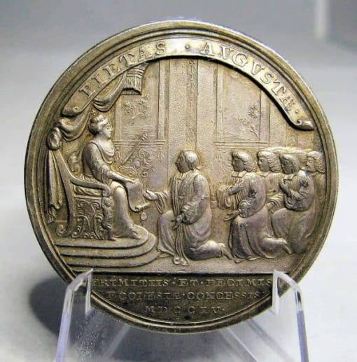 QUEEN ANNE'S BOUNTY SILVER MEDAL 1704