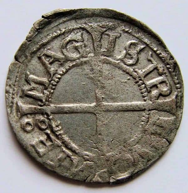 Livonian Order, Hermann von Bruggenei-Hasenkamp 1539 AR schilling R4