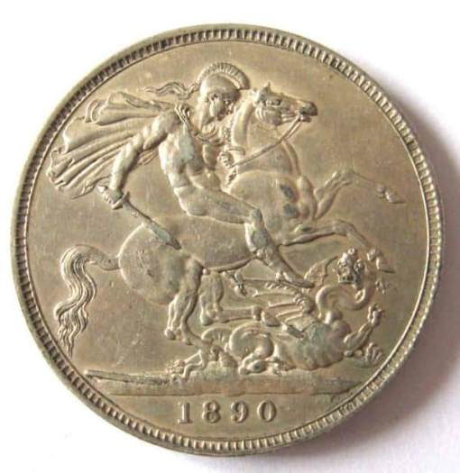 Victoria 1890 Silver Crown