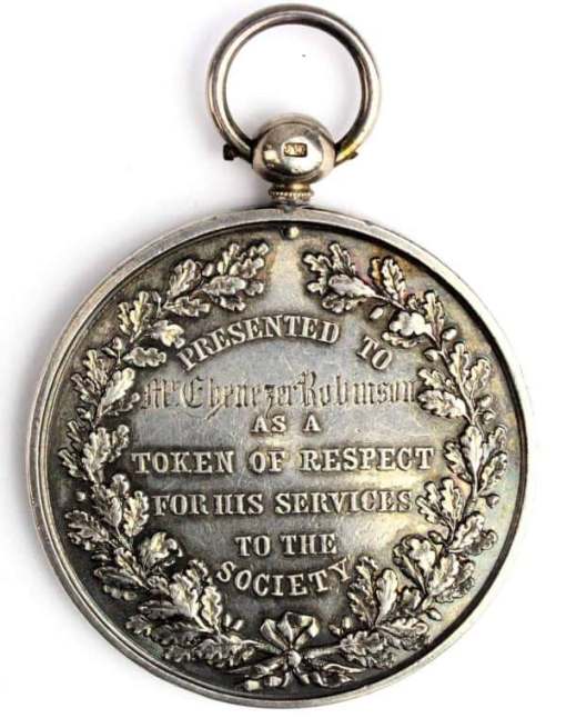 Hearts of Oak Benefit Society silver Medal