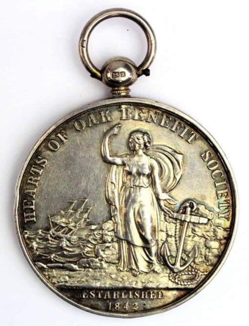 Hearts of Oak Benefit Society silver Medal