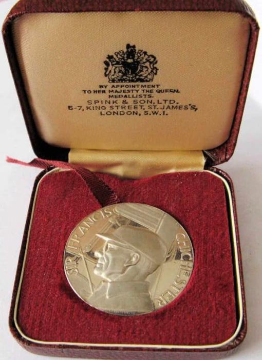 SIR FRANCIS CHICHESTER GYPSY MOTH COMMEMORATIVE MEDALLION