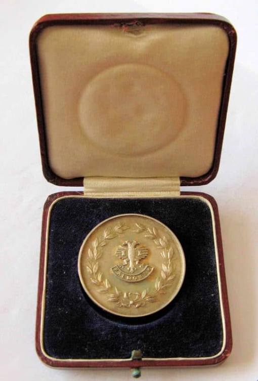 Port of Falmouth Week Porthallow Regatta 1st Prize Medal in Silver 1949