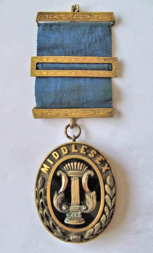 Masonic Victorian Silver Gilt Provincial Breast Jewel Locket 1872