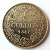 GERMAN STATES Frankfurt ½ Gulden 1847