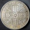 Victoria Double Florin 1887 Arabic 1