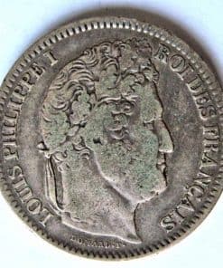 France Silver 2 Francs 1842W Lille