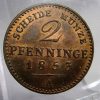 GERMAN STATES PRUSSIA 1853A 2 PFENNIG UNC LUSTRE
