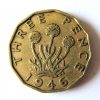1946 Brass Threepence George VI Scarce Date