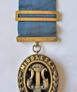 Masonic Victorian Silver Gilt Provincial Breast Jewel Locket 1872