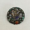 STERLING SILVER & ENAMELLED SWEETHEART BROOCH FROM THE WELSH REGIMENT