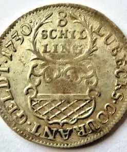 GERMAN STATES Lübeck 8 Schilling 1730 JJJ