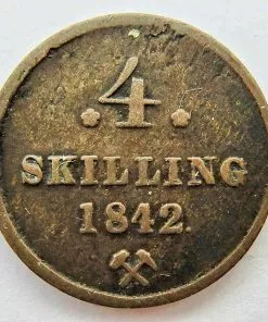 Norway 4 Skilling 1842