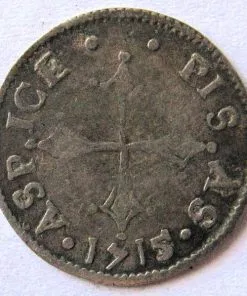 Italian States Pisa Silver Grosso or 1/2 Giulio 1715