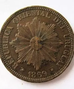 Uruguay 4 Centesimos 1869A