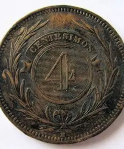 Uruguay 4 Centesimos 1869A
