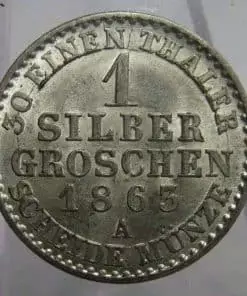 GERMAN STATES PRUSSIA 1 GROSCHEN 1863A BUNC CHOICE