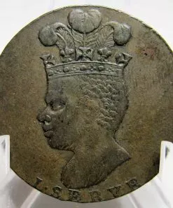 Barbados (Barbadoes) Pineapple Penny 1788 KM Tn8 *** Steal Deal ***