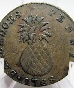 Barbados (Barbadoes) Pineapple Penny 1788 KM Tn8 *** Steal Deal ***