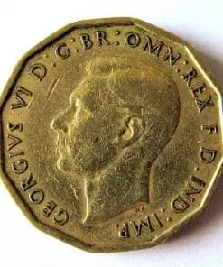 1946 Brass Threepence George VI Scarce Date