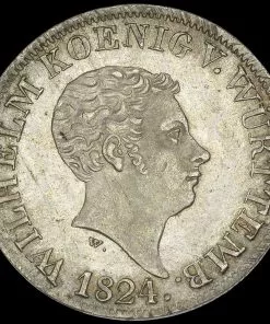Germany WURTTEMBERG, Wilhelm I 12 Kreuzer 1824 w