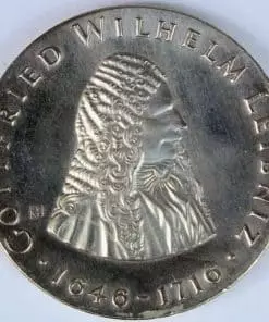 Germany - Democratic Republic 20 Mark 1966 Death of Leibniz KM#16.1