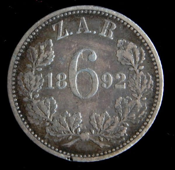 South Africa Sixpence 1892