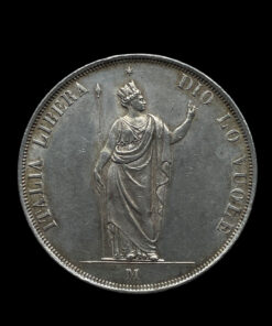 Italian States Lombardy-Venetia Revolutionary 5 Lira 1848M