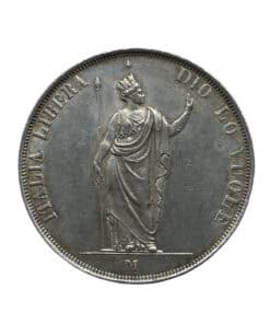 Italian States Lombardy-Venetia Revolutionary 5 Lira 1848M