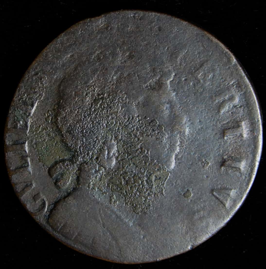 William III Halfpenny 169?