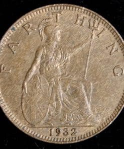 Alternative view of George V Farthing 1932