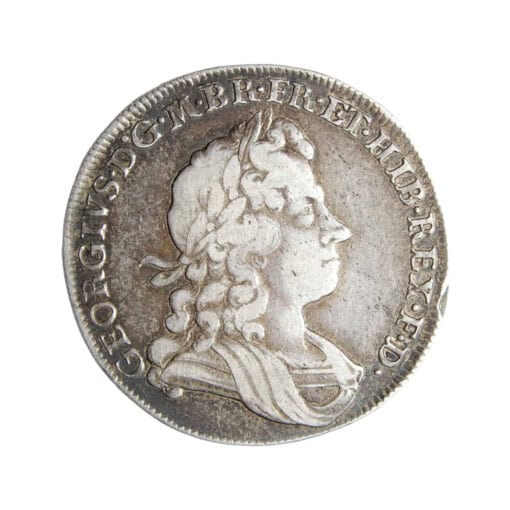 George I Halfcrown 1715 Roses and Plumes - Image 2